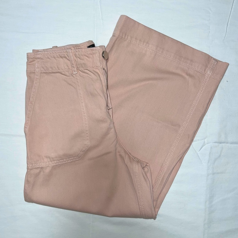 Topshop Cropped Wide Leg Pants